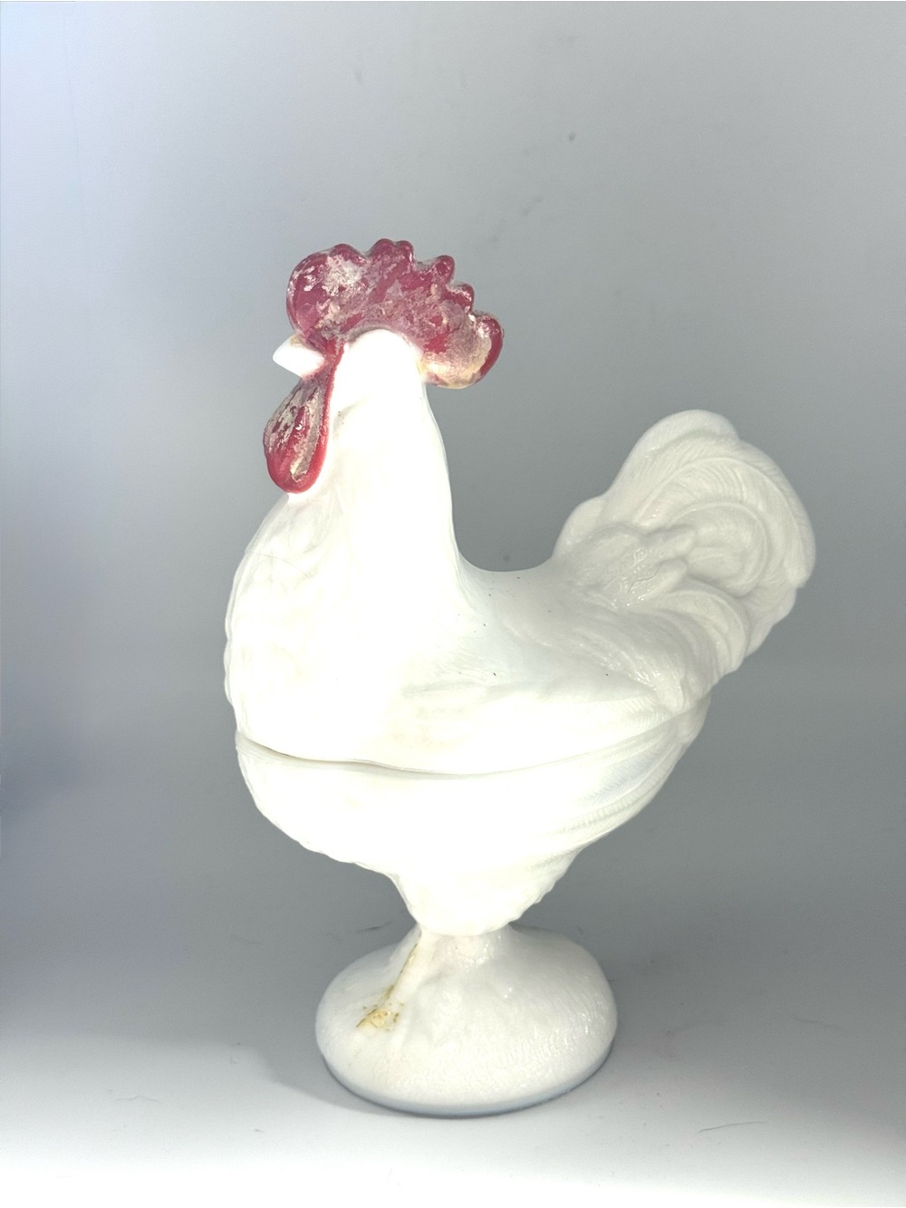 Vintage ?Westmoreland? White Milk Glass Chicken